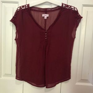 Candie’s mesh top
